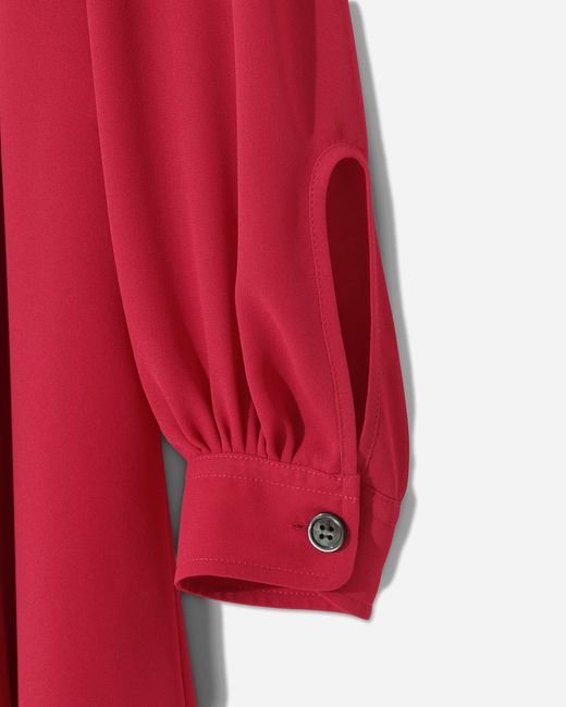 Undercover Red S Outline Maxi Dress Dark