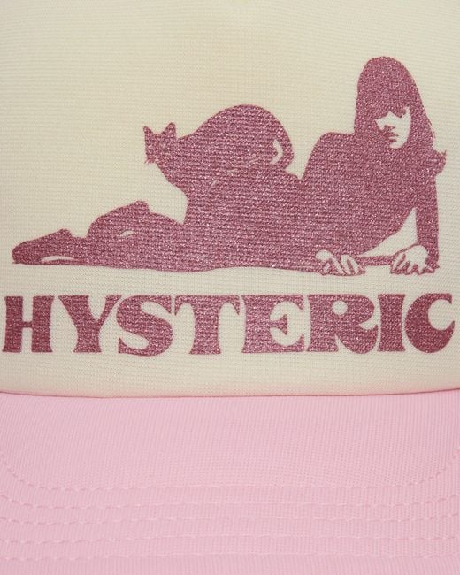 Hysteric Glamour Pink Cat Mesh Cap