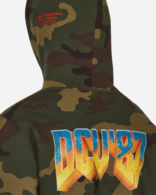 DCV 87 Green No Games Hooded Sweatshirt for men
