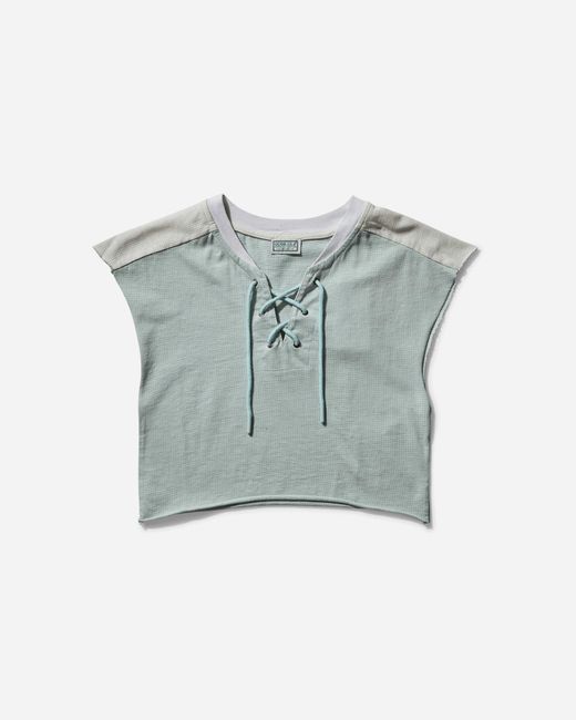 Guess Blue Women S Piqué Mesh T-shirt Minty