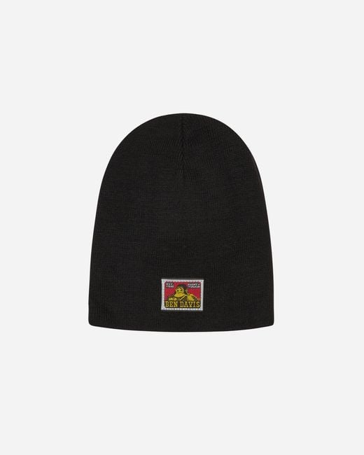 Ben Davis Work Clothes Black Logo Skully Cap for men