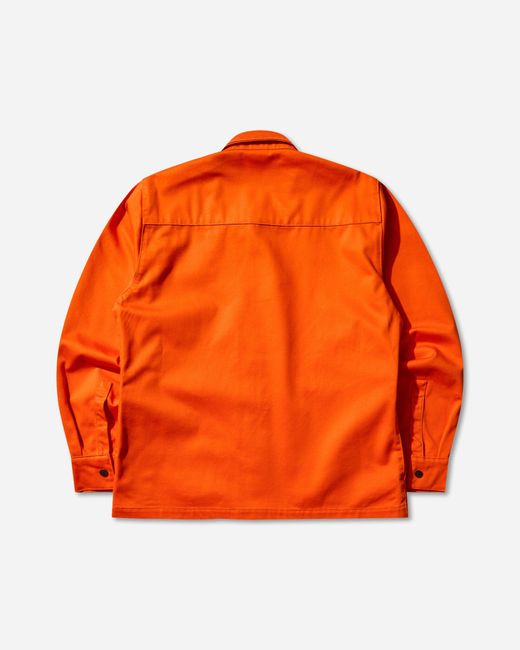 GR10K Orange Men S Fr Washed Heavy Shirt Bishop for men