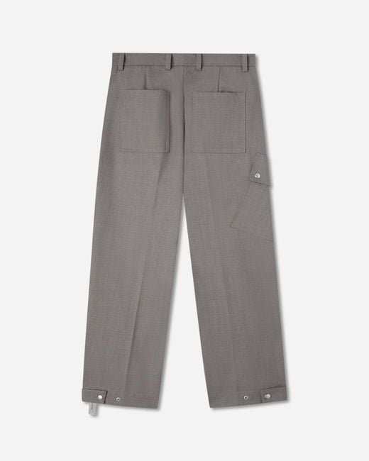 Oamc Peacemaker Gray Combine Pants for men
