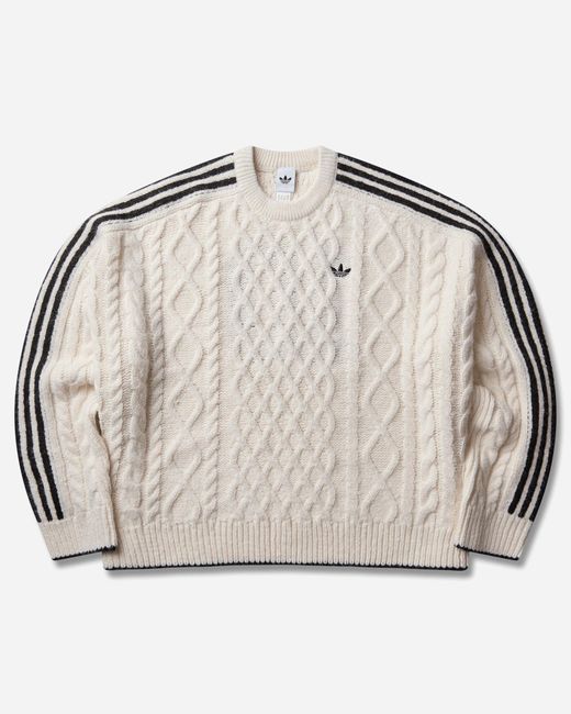 Adidas Gray Women S Cable Knit Sweater Core / Black