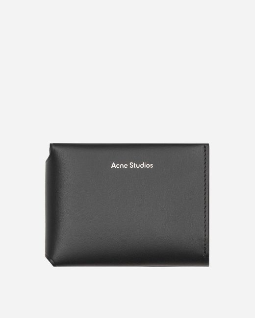 Acne Gray Folded Card Wallet for men