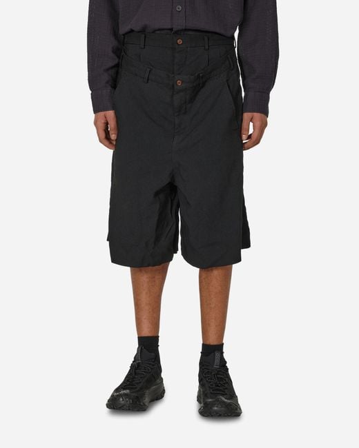 Comme des Garçons Black Multi-layer Shorts for men
