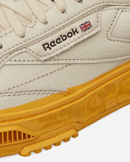 Reebok Yellow Club C Ltd Sneakers Painted for men