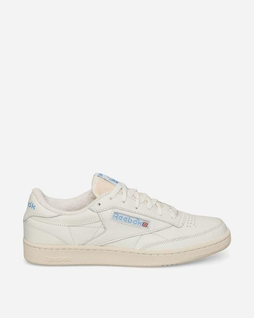 Reebok White Club C 85 Vintage Sneakers Chalk / Alabaster / Essential Blue for men