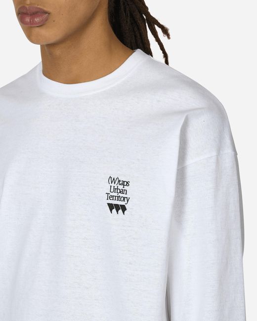 (w)taps White Obj 03 Longsleeve T-shirt for men