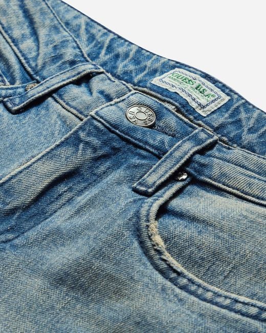 Guess Blue S Flare Denim Pants Used Wash