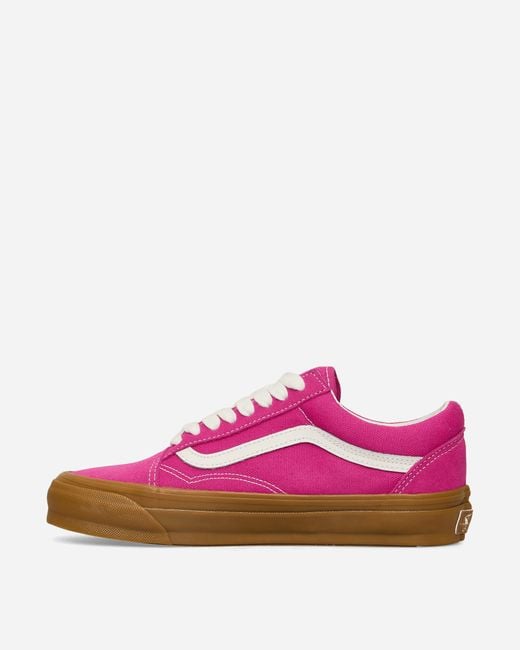 Vans Pink Premium Old Skool Gum Sneakers Raspberry Rose for men