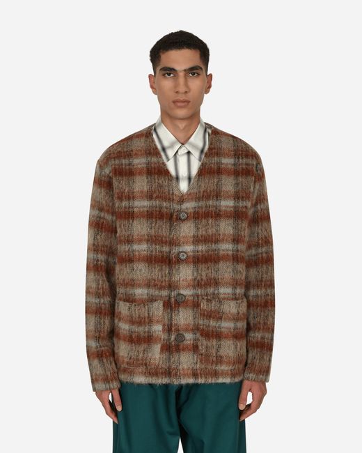 Our Legacy Wool Mohair Cardigan in Brown for Men | Lyst