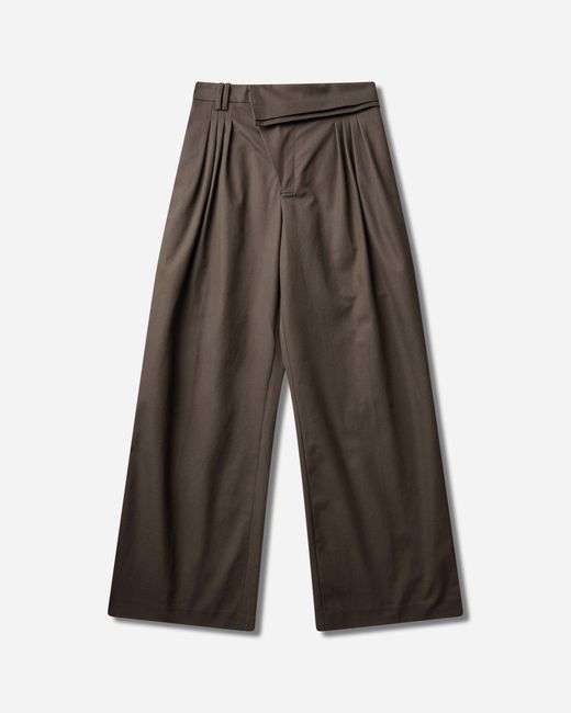Kiko Kostadinov Green Men S Dieze Wide Trousers Khaki for men