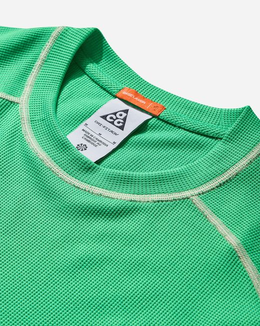 Nike Men S Acg Chinati Dri-fit Adv Longsleeve T-shirt Green Shock for men