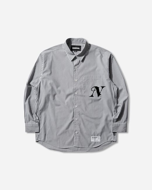 Neighborhood Gray S Stripe Longsleeve Shirt for men