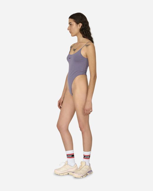Nike White Chill Knit Tight Cami Bodysuit Daybreak