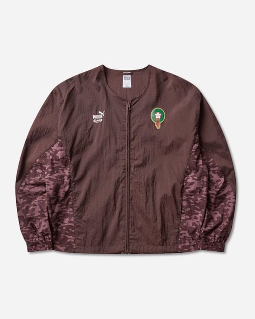PUMA Brown Men S Morocco X Salehe Bembury King Track Jacket Chocolate for men