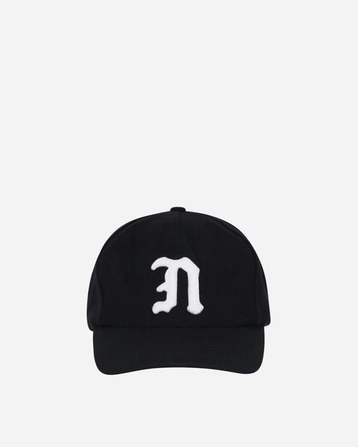 Noah NYC Black Melton 5-Panel Cap for men