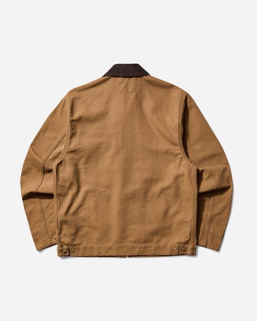 Carhartt Brown Detroit Jacket Tobacco (Rinsed) for men