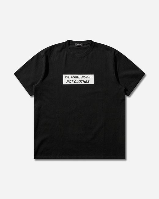 Undercover Black S We Make Noise Not Clothes Signature T-Shirt for men