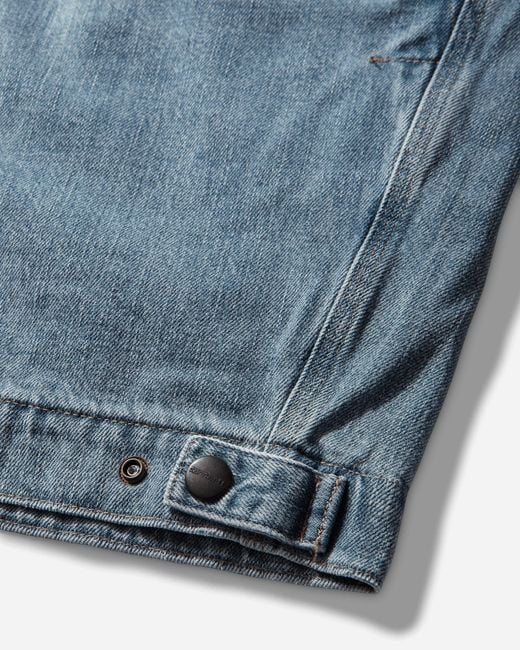 Carhartt Men S Og Detroit Jacket Blue / Dusty H Brown (burst Washed) for men