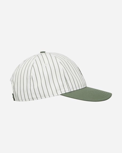 Carhartt Green Linus Stripe Cap Park / White for men