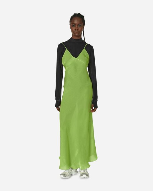 Priscavera Maxi Slip Dress Apple in Green Lyst