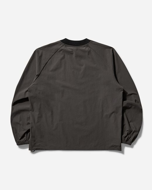 Umbro Men S Lasered Nylon Crewneck Top Grey / Black for men