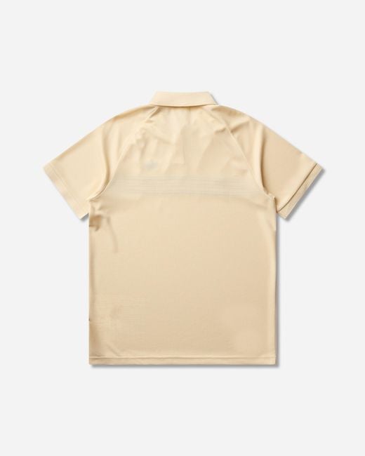 Adidas Natural Chest Stripes Polo Warm Vanilla for men