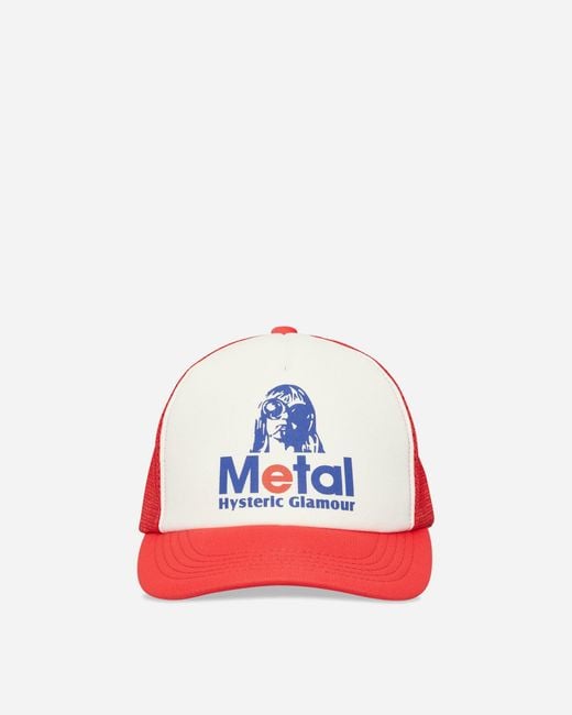 Hysteric Glamour Metal Woman Mesh Cap Red