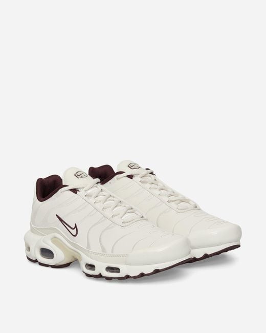 Nike White Air Max Plus Premium Sneakers Phantom / Light Bone for men