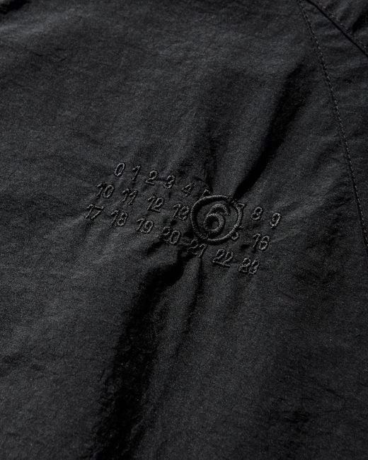 MM6 by Maison Margiela Black Men S Nylon Windbreaker Jacket for men