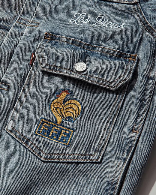 Levi's Blue S France Football Type Ii Trucker Jacket Dark for men