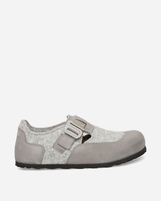 Birkenstock White London Nova Sandals Stone Coin for men