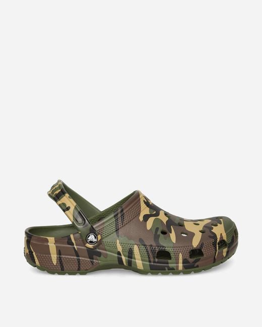 CROCSTM Classic Camouflage Clogs Army Green for men