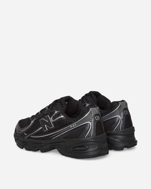 New Balance Black 740 Sneakers Metallic for men
