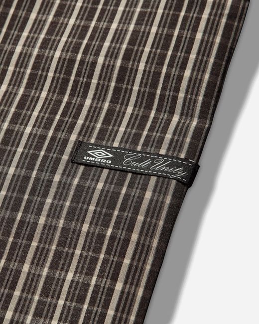 Umbro Gray Check Smock Anorak Dark for men