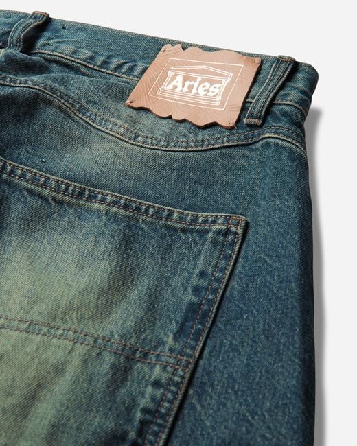 Aries Green Vintage Western Batten Jean for men