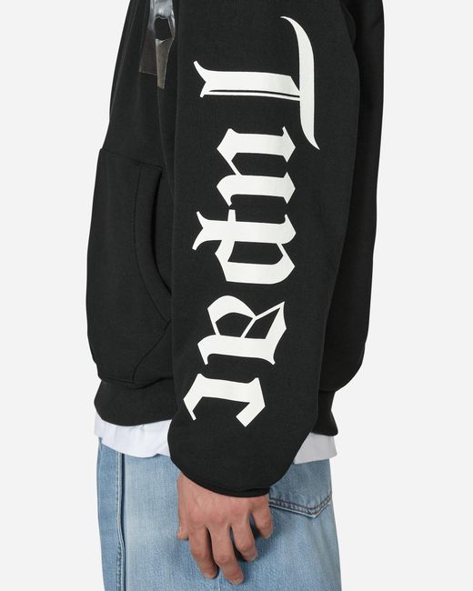 Wacko Maria Tupac Heavy Weight Hooded Sweatshirt (type-1) in Black