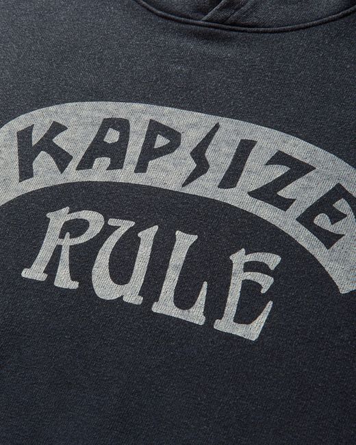 Kapital Blue Men S Swt Knit Hoodie (kapsize Rule) for men