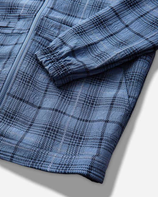 Nike Blue Tartan Loose Jacket Work for men