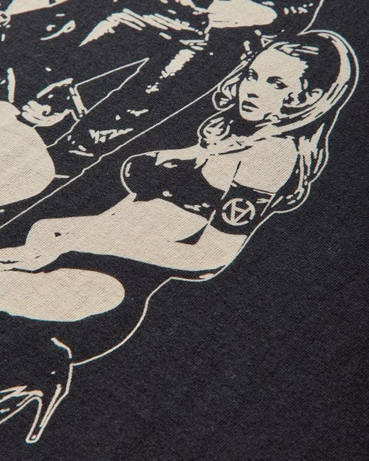 Hysteric Glamour Black Slam Jam Hysteric Angels T-Shirt for men