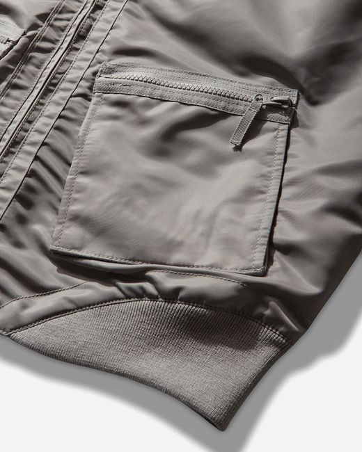 Cav Empt Gray Men S Design Nylon Zip Jacket for men