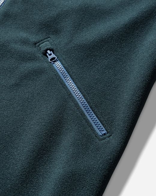 GR10K Blue Men S Collar Reversible Fleece Jacket Forest for men