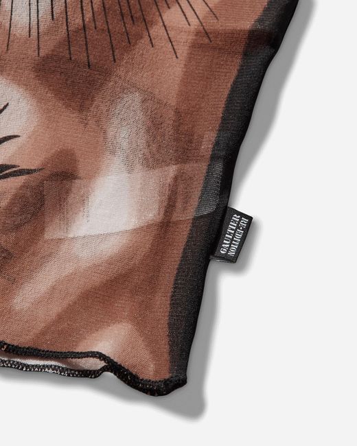 Jean Paul Gaultier Brown Women S Re-edition Safe Sex Tattoo Top Black