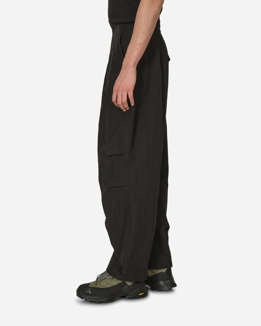 Amomento Black Ripstop Fatigue Pants for men