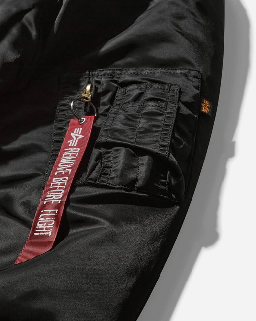 Alpha Industries Black Ma-1 Bomber Jacket for men