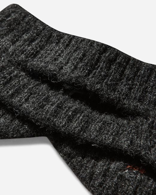 Roa Black Hawk Wool Knit Ear Warmer Graphite for men