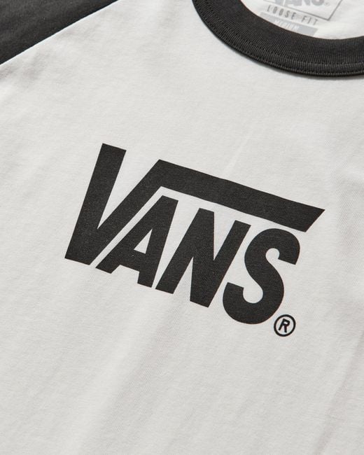 Vans Black S Core Raglan Longsleeve T-Shirt for men