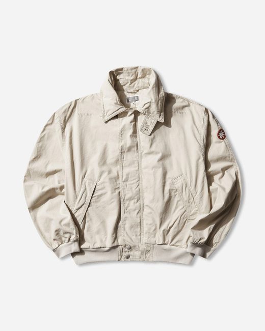 Cav Empt Natural Men S Washed Cotton Light Zip Jacket for men